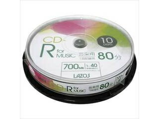 Lazos 400枚セット(10枚X40個) Lazos 音楽用CD-R L-MCD10PX40 Lazos 400枚セット(10枚X40個) Lazos 音楽用CD-R L-MCD10PX40