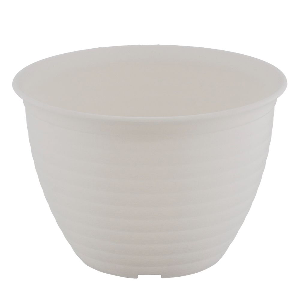 (株)オクト ベストコ フラワーリングポット 鉢 プランター 7号 ホワイト MA-3271