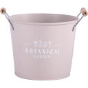 Bestco ベストコ 鉢 バスケット ラウンド S ワームグレー 小物入 プラカップ付 水抜き穴 ブリキ NE-745 ボタニカルガーデン(4)