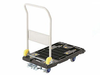 KANAZAWA 金沢車輌 中型静音樹脂台車 フットブレーキ付(ハンドル折畳式)NP-206GS