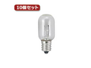 YAZAWA YAZAWA ナツメ球 T20 E12 10W クリア 2個パック10個セット T201210CX10