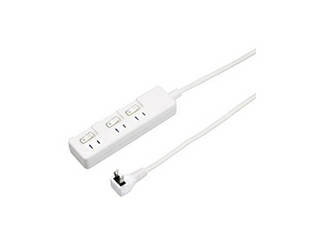 YAZAWA YAZAWA 3個口節電タップ2mホワイトH8S332WH YAZAWA YAZAWA 3個口節電タップ2mホワイトH8S332WH