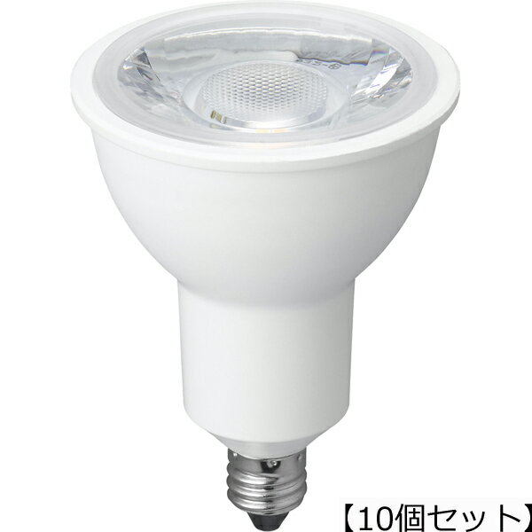 YAZAWA 【10個セット】 YAZAWA ハロゲン形LED 中角 電球色 LDR7LME11/2X10