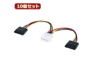 サンワサプライ 【10個セット】 サンワサプライ シリアルATA電源ケーブル TK-PWSATA3N TK-PWSATA3NX10