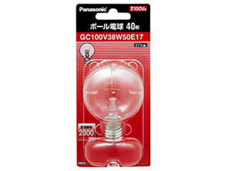 Panasonic 25個セット Panasonic ボール電球40W形クリア GC100V38W50E17X25