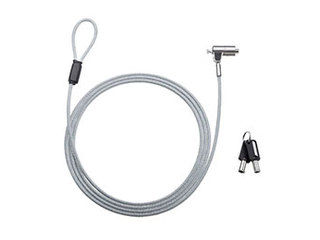 サンワサプライ サンワサプライ nanoスロット対応セキュリティワイヤー・シリンダ錠(鍵No.1) SLE-38S-1