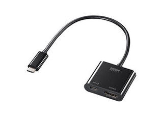 サンワサプライ サンワサプライ USB Type C-HDMI変換アダプタ(4K/60Hz/PD対応) AD-ALCPHDPD サンワサプライ サンワサプライ USB Type C-HDMI変換アダプタ(4K/60Hz/PD対応) AD-ALCPHDPD