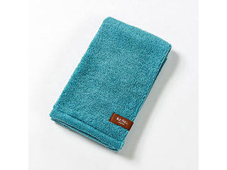 楠橋紋織 【5個セット】楠橋紋織 くすばしタオル KuSu organic クスオーガニック フェイスタオル 33cm×80cm ブルー(