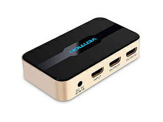 VENTION VENTION 1 In 2 Out HDMI Splitter Gold AC-2472 VENTION VENTION 1 In 2 Out HDMI Splitter Gold AC-2472