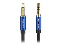 VENTION VENTION 3.5mm Male to Male オーディオケーブル 1.5m Blue アルミニウム合金 BA-4414(2)