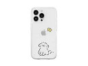 AKAN AKAN ソフトクリアケース for iPhone 14 Pro ワンちゃんと蝶々 背面カバー型 AK23545i14P