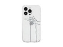 AKAN AKAN ソフトクリアケース for iPhone 14 Pro だらーんシロネコ 背面カバー型 AK23549i14P