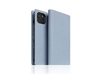 SLG Design SLG Design Full Grain Leather Case for iPhone 14 パウダーブルー 手帳型 SD24309i14PB