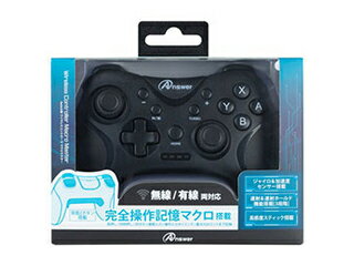 アンサー アンサー Switch用 ワイヤレスコントローラ マクロマスター ブラック ANS-SW159BK アンサー アンサー Switch用 ワイヤレスコントローラ マクロマスター ブラック ANS-SW159BK