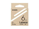 カシオ計算機 【5個セット】 カシオ計算機 Lateco 詰め替え用テープ 6mm 白テープ 黒文字 XB-6WEX5(3)
