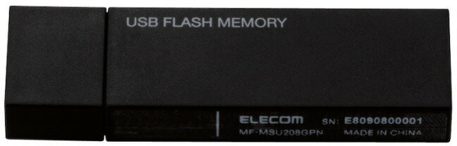 ELECOM エレコム USB2.0 キャップ式USBメモリ 32GB ブラック MF-MSU2B32GBK