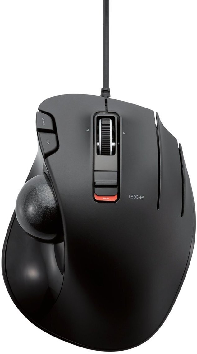 ELECOM エレコム EX-G USBトラックボール M-XT3URBK ※簡易パッケージ ※M-XT2URBKの茶箱仕様ですが減速ボタン機能が搭載されません 【mxt3】