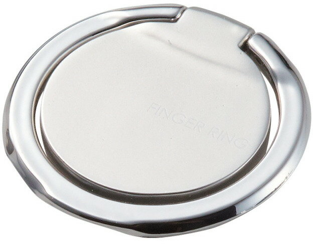 ELECOM エレコム スマートフォン用ストラップ/フィンガーリング/薄型/シルバー P-STRSLSV