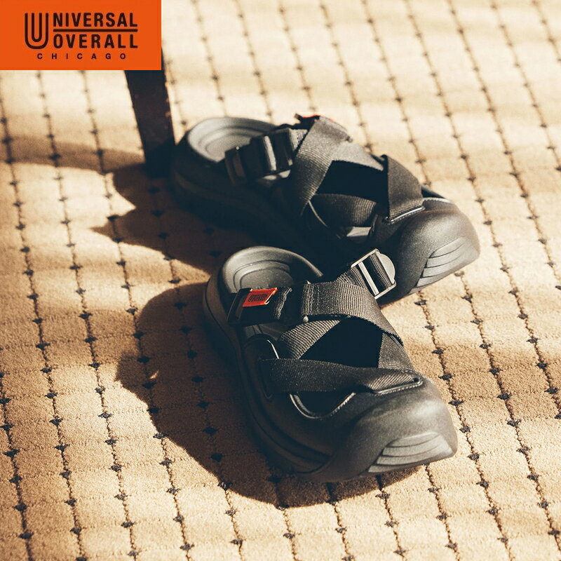 UNIVERSAL OVERALL ユニバーサルオーバーオール 【ユニセックス】UO31 【ブラック】 UO31176 サンダル ..