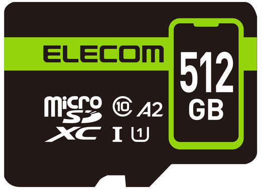■高速データ転送を実現　読み込み最大90MB/sの高速データ転送を実現し、画像や動画の表示が快適に行えます。■UHS-I/UHS スピードクラス「Class1」、SDスピードクラス「class10」　高速インターフェース規格であるUHS-I/UHSスピードクラスの「Class1」、および読み書き時の最低速度を保証するSDスピードクラスの「class10」に対応しています。■アプリケーションパフォーマンスクラス「A2」　メモリカード上のアプリケーションを快適に使用するための規格“アプリケーションパフォーマンスクラス”のA2に対応し、スマートフォンをより快適にご利用いただけるようになります。■JIS防水保護等級7(IPX7)に準拠した防水設計　「JIS防水保護等級7(IPX7)」に準拠した防水設計で、メモリカードの交換時などにうっかり水に濡れてしまっても安心です。■2年間の保証期間内で1回限りデータ復旧サービスを利用可能　2年間の保証期間内で1回限り、無償でデータ復旧サービスを利用可能です。 商品情報 メモリ規格microSDXCスピードクラスClass10,UHS-I,U1,A2インターフェイスmicroSDメモリ容量512GB最大転送速度読み込み:90MB/s最低保証速度10MB/s外形寸法幅15.0mm×奥行1.0mm×高さ11.0mm重量約0.4g保証期間2年間(データ復旧サービス含む)その他「JIS防水保護等級7(IPX7)」に準拠(※)本体のみ MFSP512GU11A2R　