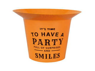 KEI ケー・イー・アイ 【GREENHOUSE】カラープリントプラポット M HW199-C オレンジ