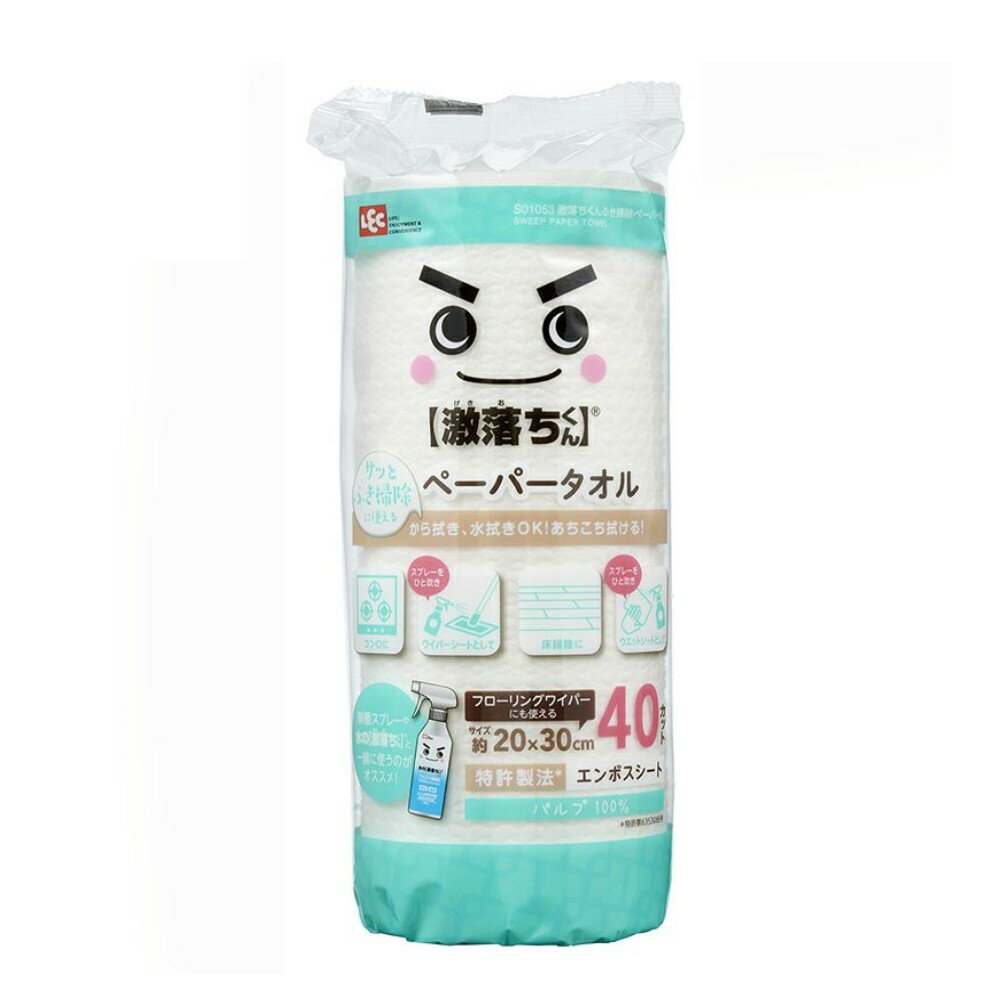 レック株式会社 激落ちくん ふき掃除 ペーパー大判 40カット S01053