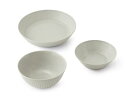 IRIS OHYAMA アイリスオーヤマ 食器 3点セット グレー MNW-3S(3)