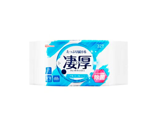 IRIS OHYAMA アイリスオーヤマ 凄厚ウェットティッシュ アルコールタイプ 32枚 WTP-32A1P IRIS OHYAMA アイリスオーヤマ 凄厚ウェットティッシュ アルコールタイプ 32枚 WTP-32A1P