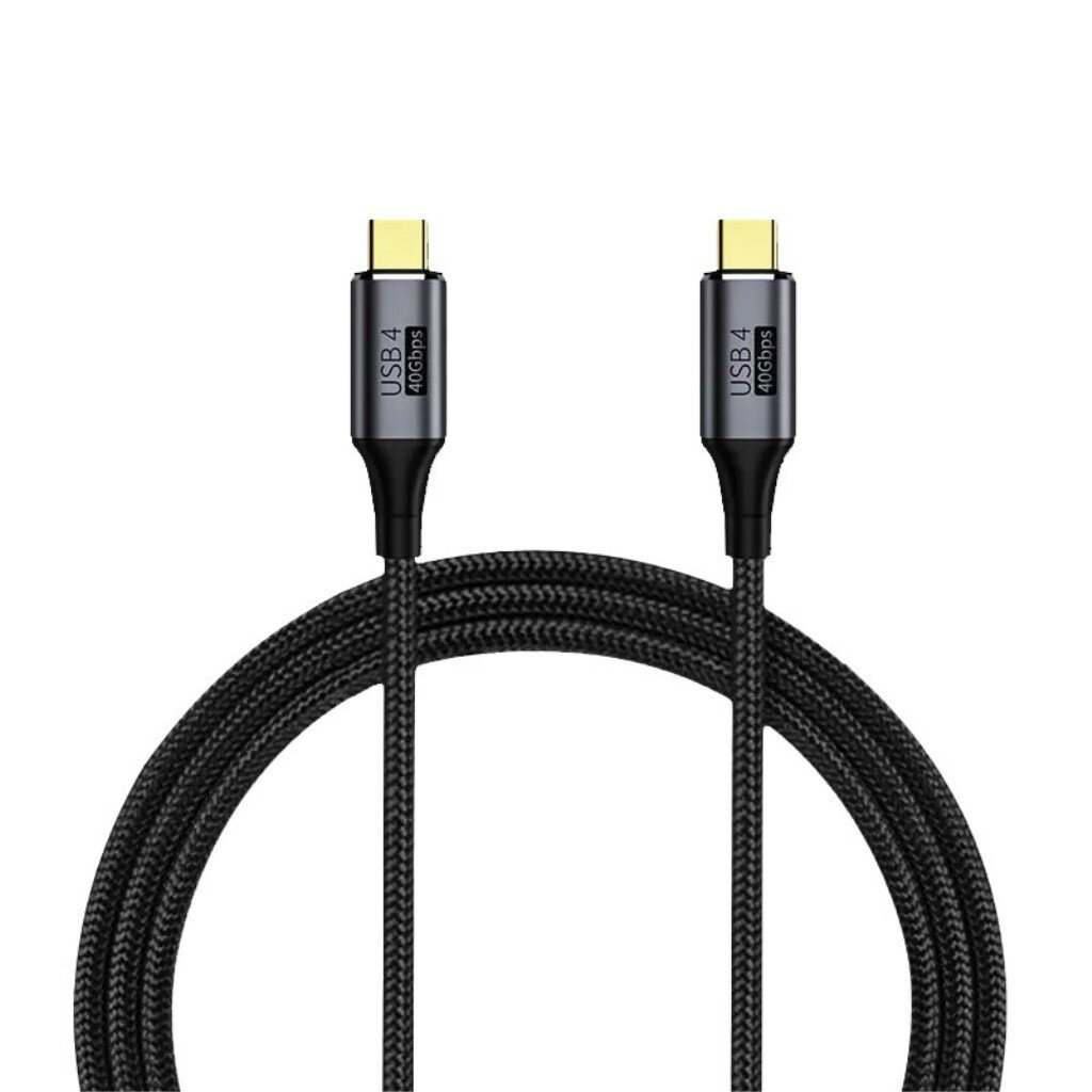 日本トラストテクノロジー USB Type-CtoC USB 4.0 Multifunctional Data Cable 1.0m データ転送 JTU4CC10-BK