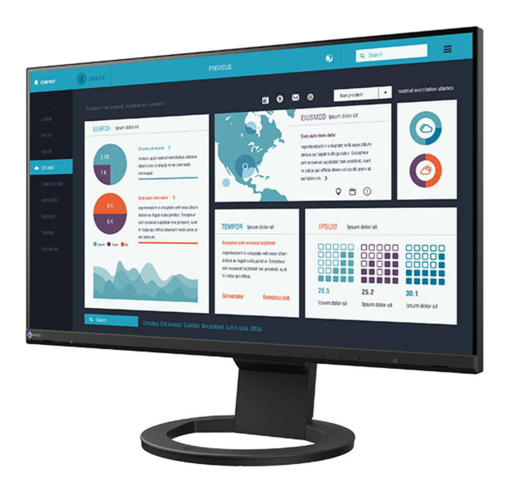 EIZO FlexScan 23.8インチカラー液晶モニター(1920x1080/USB Type-C) EV2490-BK