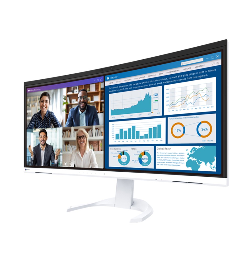 EIZO FlexScan 34.1インチカラー液晶モニター(3440x1440/湾曲) EV3450XC-WT
