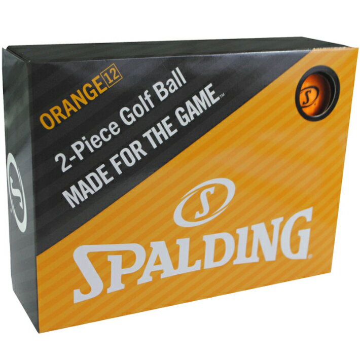 LEZAX/レザックス SPALDING ゴルフボール マット 12個入り 【オレンジ】 SPBA-3769