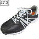 LEZAX/レザックス SPALDING スパイクレスシューズ 【ブラック】【27.0cm】 SPSH-3767