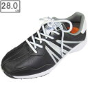 LEZAX/レザックス SPALDING スパイクレスシューズ 【ブラック】【28.0cm】 SPSH-3767