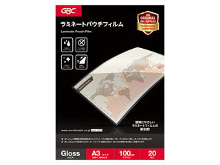 アコ・ブランズ・ジャパン GBC パウチフィルム A3判(20枚入) YP20PA3Z アコ・ブランズ・ジャパン GBC パウチフィルム A3判(20枚入) YP20PA3Z