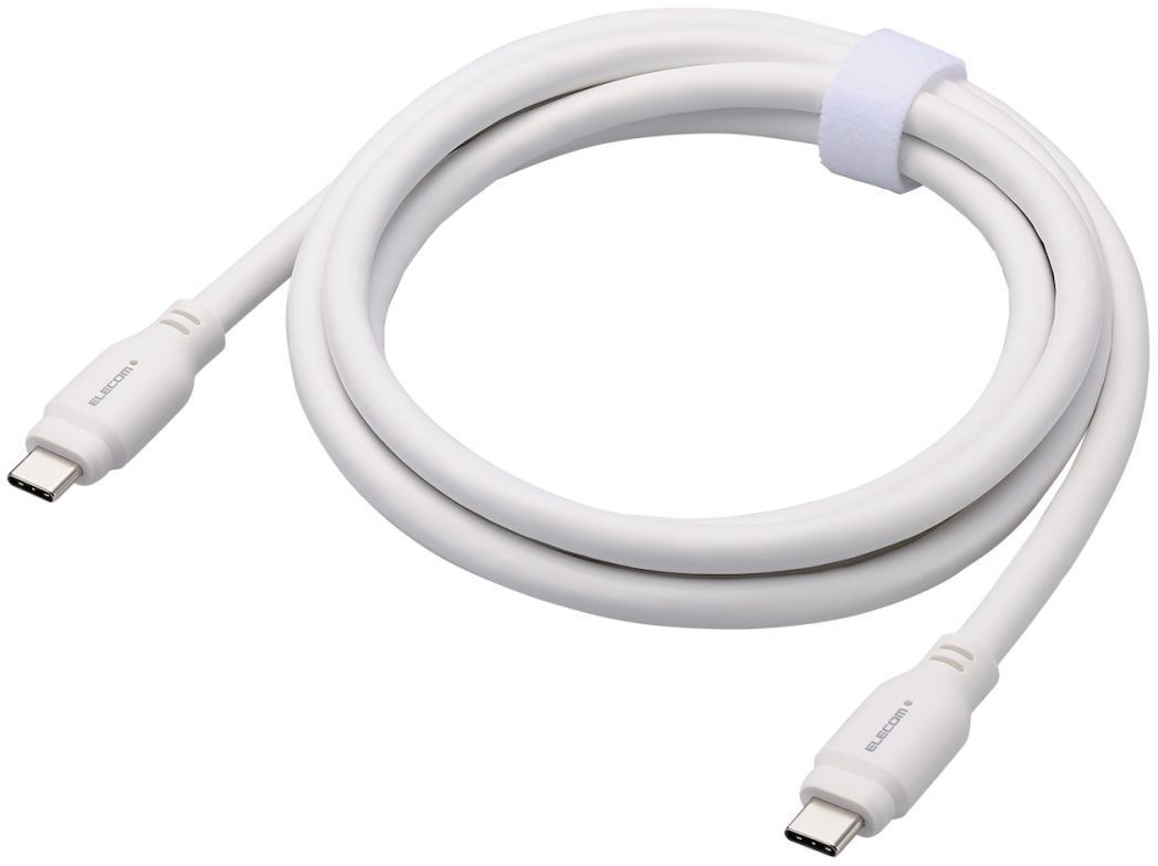 ELECOM エレコム USB Type-C to USB Type-Cケーブル/USB10Gbps/100W対応/スタンダード/1.5m/ホワイト MPA-CC1G15WH