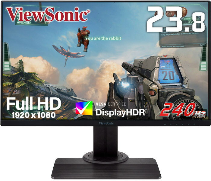 ViewSonic ビューソニック IPSパネル採用 フルHD対応23.8型ゲーミングモニター 240Hz XG2431 単品購入のみ可（同一商品であれば複数購入可） クレジットカード決済 代金引換決済のみ