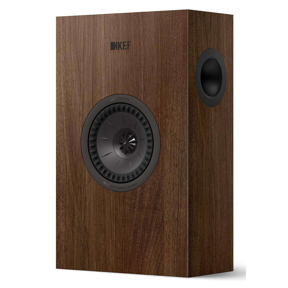 KEF JAPAN Q4 Meta Walnut (ウォールナット) 2ウェイ・オンウォールスピーカー 1本 【当店のKEF製品は国内正規代理店品です】