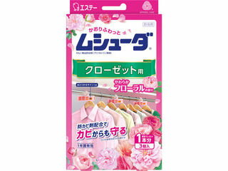 S.T. エステー ムシューダ 1年間有効 クローゼット用 やわらかフローラルの香り 3個入