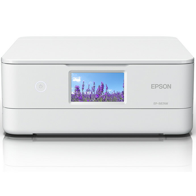 EPSON エプソン A4カラーインクジェット複合機 カラリオ EP-887AW 6色/Wi-Fi/4.3型タッチパネル ホワイ..