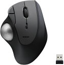 ELECOM エレコム トラックボールマウス/IST/36mmボール/親指/人工ルビー支持/無線2.4GHz/5ボタン/ブラック M-IT10DRBK