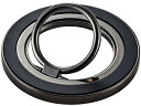 ELECOM エレコム マグネットスマホリング/360°/ブラック P-STRMK360BK