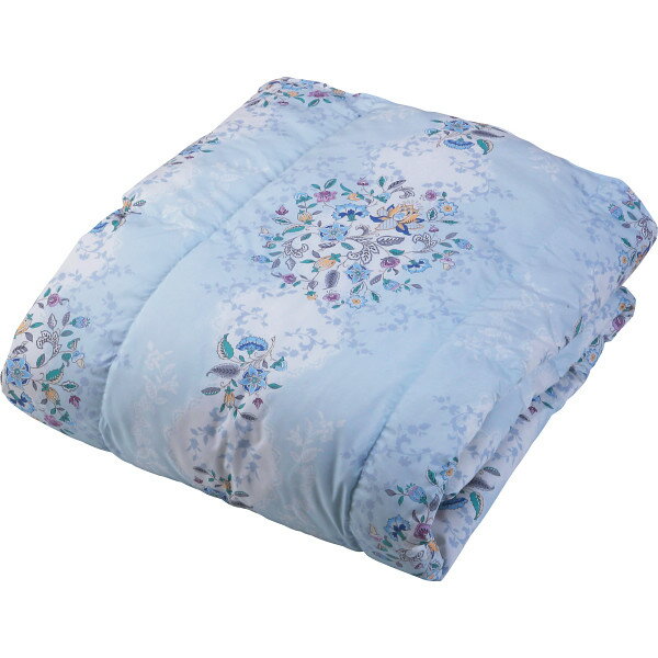 ミントン 羽毛肌掛けふとん ブルー FH-31254BL