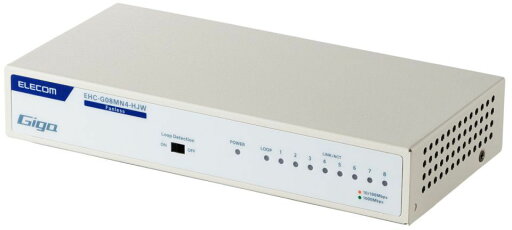 ELECOM エレコム Giga対応スイッチングHub/8ポート/金属筐体/磁石付き/電源内蔵モデル/ホワイト EHC-G08MN4-HJW ELECOM エレコム Giga対応スイッチングHub/8ポート/金属筐体/磁石付き/電源内蔵モデル/ホワイト EHC-G08MN4-HJW