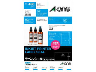 A・one/エーワン 超耐水ラベル(インクジェット)　超耐水マット紙・ホワイト　A4判2...