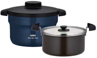 THERMOS サーモス KBJ-3002-NVY(ネイビー) 真空保温調理器シャトルシェフ 2.8L(3〜5人用) THERMOS サーモス KBJ-3002-NVY(ネイビー) 真空保温調理器シャトルシェフ 2.8L(3〜5人用)