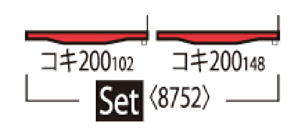 TOMIX トミックス JR貨車 コキ200形(新塗装・2両セット)8752