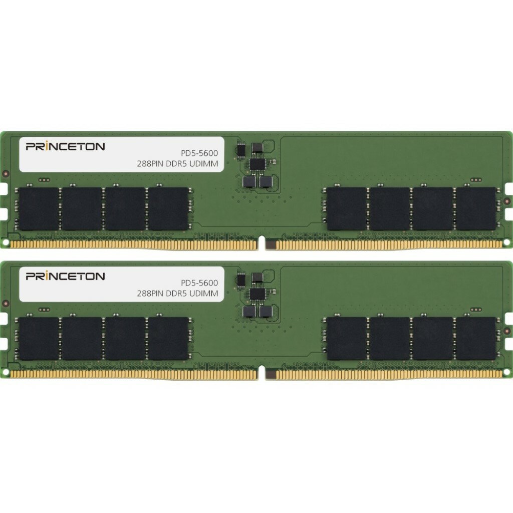 Princeton プリンストン PD5-5600-32GX2 デスクトップPC用メモリ 64GB(32GB 2枚組)DDR5-5600 288PIN UDIMM