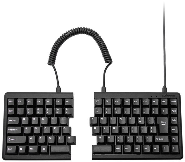 Mistel ミステル Barocco MD770 JIS 75%レイアウト 左右分離型メカニカルキーボード (日本語配列/赤軸) ML-MD770-J-RD/BK