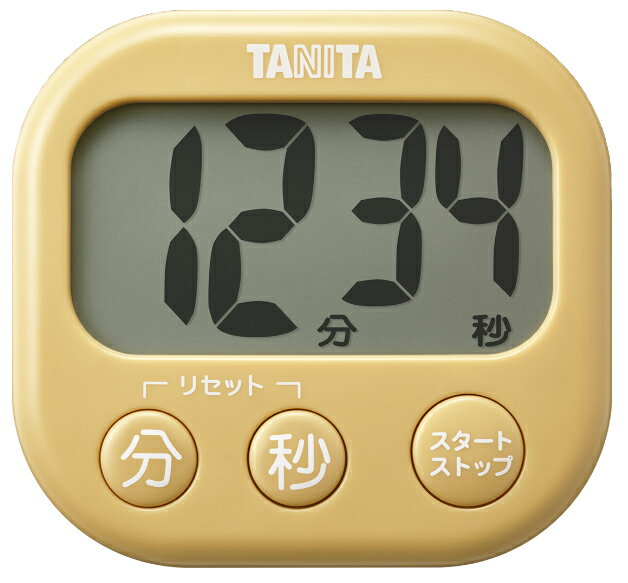TANITA タニタ TD-429(マスタードイエロー)　抗菌でか見えタイマー